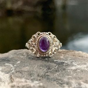 “Marveled Mystique”- .925 Silver Amethyst Ring